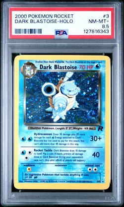 2000 POKEMON ROCKET #3 DARK BLASTOISE-HOLO PSA 8.5 - Image 1