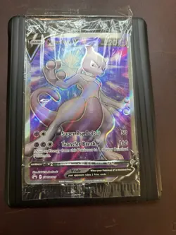 Pokemon TCG Mewtwo v SWSH229 Factory Sealed 2022 Black Star Promo - Image 2