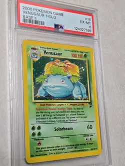 PSA 6 2000 Pokemon Game Venusaur Holo Base II #18 - Image 1
