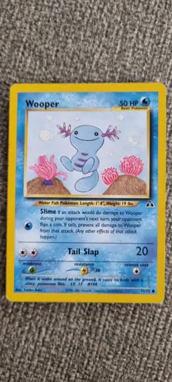Wooper - Pokemon TCG - MP - Common - Neo Discovery 71/75 - Image 1