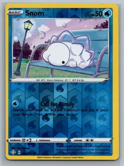 Snom 29/72 Shining Fates Common Reverse Holo Pokemon TCG 2021 - Image 1