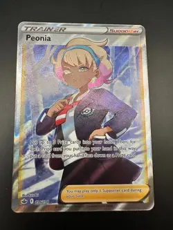 Pokemon TCG Peonia Sword & Shield - Chilling Reign 196/198 Holo Full Art - Image 1