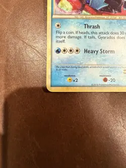 Gyarados (Red) 123/123 Shiny Pokemon TCG HeartGold SoulSilver Holo Rare USED - Image 2