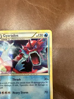 Gyarados (Red) 123/123 Shiny Pokemon TCG HeartGold SoulSilver Holo Rare USED - Image 4