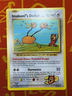 POKEMON TCG IMAKUNIU'S DODUO 112/108 NON HOLO RARE NEAR MINT EVOLUTIONS - Image 1