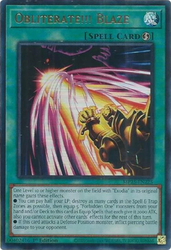 Yugioh! Obliterate!!! Blaze - MP25-EN225 - Ultra Rare - 1st Edition Near Mint, E - Image 1