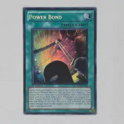 YuGiOh Power Bond LCGX-EN184 Legendary Collection 2 Secret Rare 1st edition - Image 1