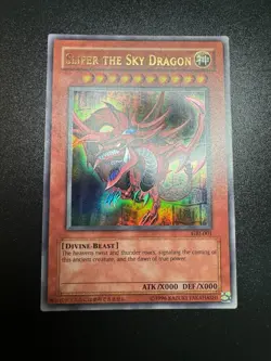 YUGIOH SLIFER THE SKY DRAGON ULTRA RARE EXCELLENT GBI-001 YUGI ANIME - Image 1