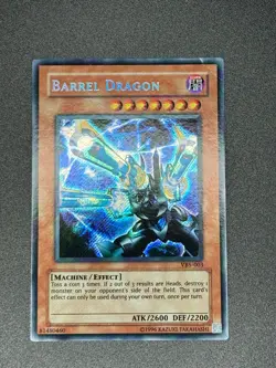 YUGIOH BARREL DRAGON VB5-003 SECRET VALUABLE BOOK PROMO LIGHT PLAY ASIAN ENGLISH - Image 1