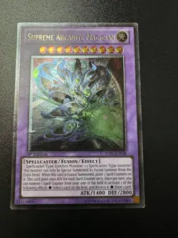 YUGIOH SUPREME ARCANITE MAGICIAN ULTIMATE RARE 1ST GOOD STBL-EN038 - Image 1