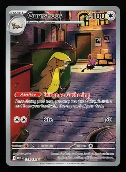 Gumshoos 153/132 Illustration Rare Mega Evolution Pokemon Card - Image 1
