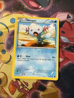 Wooper 21/116 Pokemon Common Plasma Freeze Card LP - Image 1
