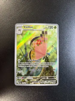 Pokemon TCG Vivillon Illustration Rare Card 193/191 Sv08: Surging Sparks 2024 - Image 1