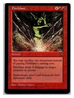 Visions Fireblast - MTG Card - Image 1