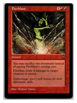 Visions Fireblast - MTG Card - Image 1