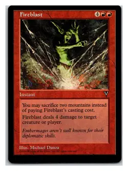 Visions Fireblast - MTG Card - Image 1
