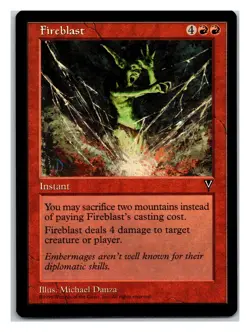 Visions Fireblast - MTG Card - Image 1