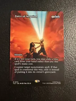 MTG Force of Negation Avatar: The Last Airbender Borderless (Non-Foil) NM Card - Image 1
