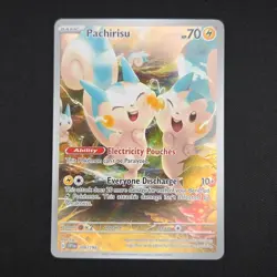 Pokemon TCG Card Pachirisu 208/198 Scarlet & Violet Base Illustration Rare - NM - Image 1