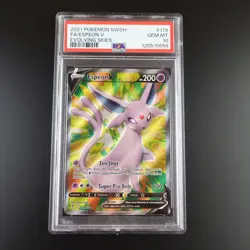 PSA 10 Espeon V 179/203 Pokemon Evolving Skies Full Art Graded Card - Image 1