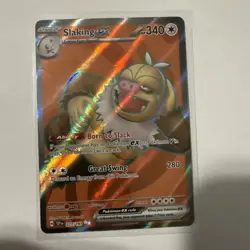Pokemon TCG Slaking EX Full Art Ultra Rare Holo Card 227/191 Surging Sparks - Image 1