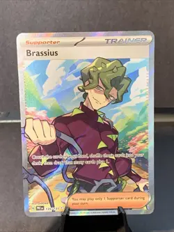 Pokemon TCG Brassius 135/131 2025 Prismatic Evolutions Ultra Rare Card NM/M - Image 1