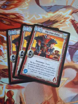 The Iron Duke x 3 | Warlord Saga of the Storm CCG | Staple Cards - Image 1