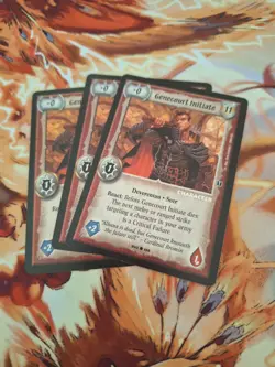 Genecourt Initiate x 3 | Warlord Saga of the Storm CCG | Staple Cards - Image 1