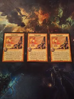 Fiery Bolts x 3 | Warlord Saga of the Storm CCG | Staple Cards - Image 1
