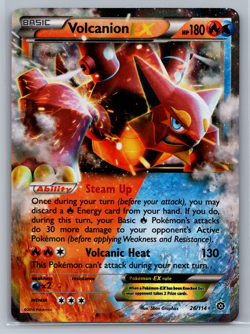 Volcanion EX 26/114 - Pokemon Card XY: Steam Siege - Ultra Rare Holo NM - Image 1
