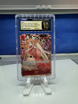 One Piece TCG Card Game Chinese Nami OP01-016 R Exclusive 1st AA CGC Pristine 10 - Image 2