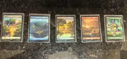 MTG Final Fantasy Foil Chocobo Track Lands Full Art Variants 20 Card Lot (JP) - Image 2