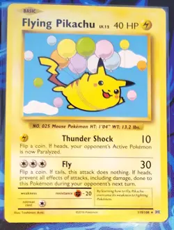 Pokemon TCG Flying Pikachu Card Evolutions 110/108, Regular Secret Rare - Image 1