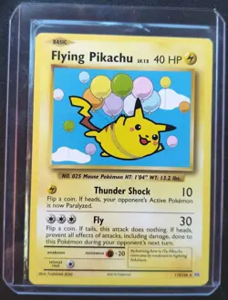 Pokemon TCG Flying Pikachu Card Evolutions 110/108, Regular Secret Rare - Image 3