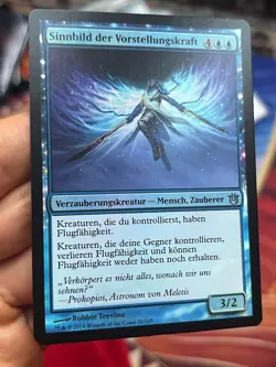 GERMAN Foil Archetype of Imagination Front NM/Back NM- Born Of The Gods Mtg 1795 - Image 1