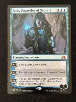 1x MTG Jace, Unraveler of Secrets - Shadows over Innistrad (SOI) #69 - Magic - Image 1
