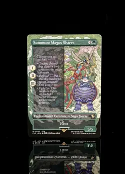 Summon: Magus Sisters #200 FIC R (Borderless) (Non-Foil) MTG Final Fantasy - Image 1