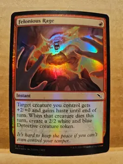Felonious Rage Murders at Karlov Manor Foil MTG See Description For Bonus - Image 1