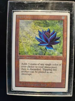 Black Lotus Magic: The Gathering MTG x1 Lightly Played Unlimited Edition English - Image 1