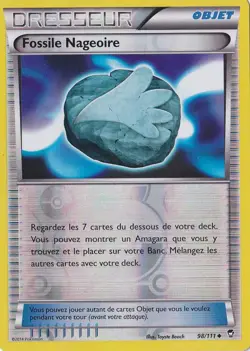 Fossile Nageoire Reverse-XY3:Poings Furieux-98/111-Carte Pokemon Francaise - Image 1
