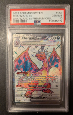CHARIZARD EX PSA 10 2023 POKEMON SV BLACK STAR PROMOS SVP EN 056 PREMIUM COLL 54 - Image 1