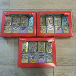 YOUR CHOICE Pokemon 151 Mini Tins 4 Pack Sam’s Club Exclusive SEALED - Image 1