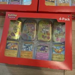 YOUR CHOICE Pokemon 151 Mini Tins 4 Pack Sam’s Club Exclusive SEALED - Image 4