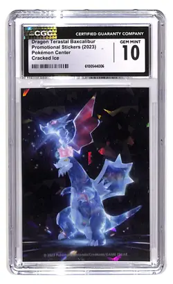 2023 Pokemon Center Terastal Baxcalibur • CGC Gem Mint 10 • Cracked Ice Promo - Image 1