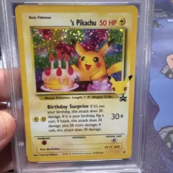 _____'S BIRTHDAY PIKACHU Celebrations Black Star Promo #24 PSA 9 Pokemon - Image 1