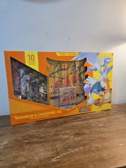 Pokemon TCG Reshiram & Charizard GX Premium Collection Box New Factory Sealed - Image 2