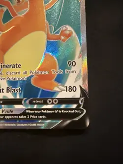 Pokemon TCG Charizard V Full Art 153/172 Brilliant Stars Ultra Rare NM - Image 5