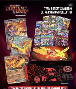 Pokemon TCG Team Rocket’s Moltres EX Ultra Premium Collection (UPC) - SEALED - Image 2