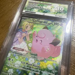 Lillie's Clefairy ex - ACE 10 - Journey -184/159 - Pokemon - PERFECT SUBGRADES - Image 2