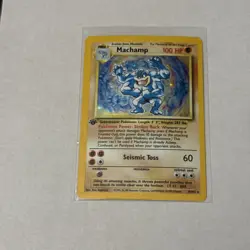Pokemon Machamp Holo 8/102 Base Set 1st Edition 1999. Pk000601 - Image 1